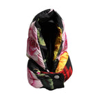 Dolce & Gabbana Black Floral Print Whole Head Wrap Hat