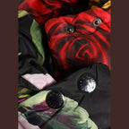 Dolce & Gabbana Black Floral Print Whole Head Wrap Hat
