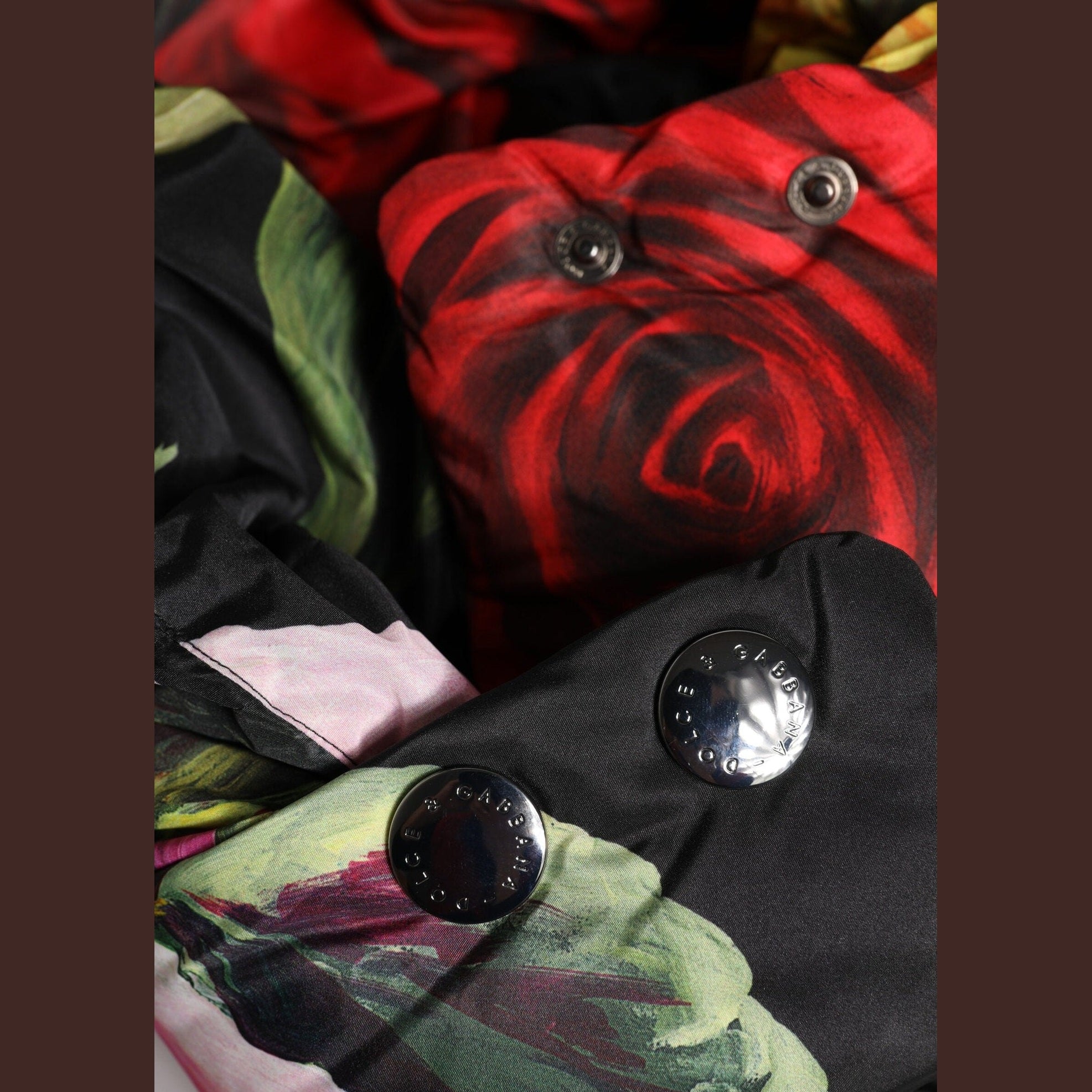 Dolce & Gabbana Black Floral Print Whole Head Wrap Hat