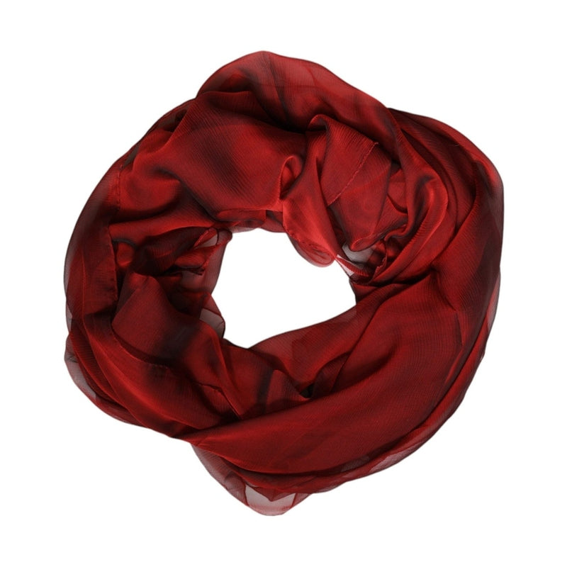Dolce & Gabbana Red Silk Rectangle Women Wrap Shawl Scarf