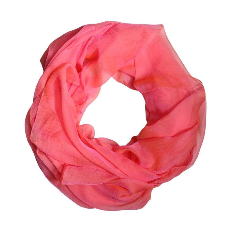 Dolce & Gabbana Pink Silk Rectangle Women Wrap Shawl Scarf