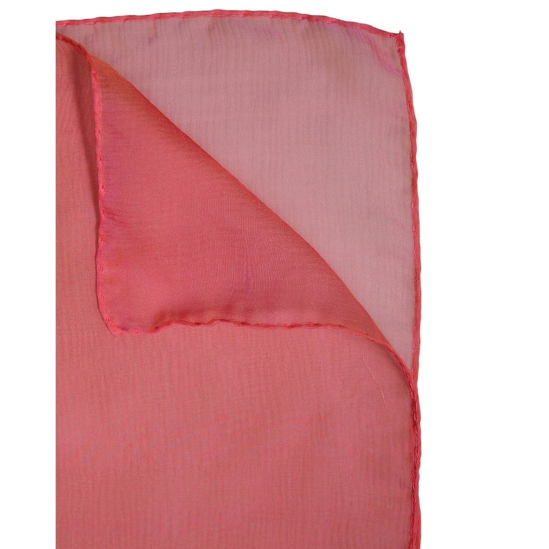 Dolce & Gabbana Pink Silk Rectangle Women Wrap Shawl Scarf