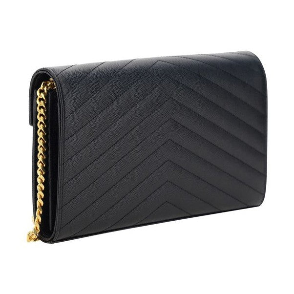Black Calf Leather Bos Taurus Shoulder Bag