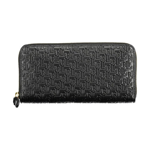 Ralph Lauren Black Leather Women Wallet
