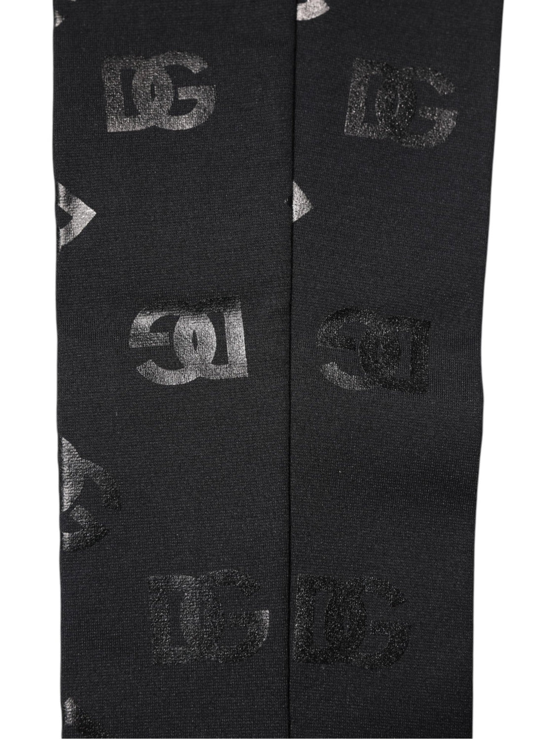 Dolce & Gabbana Black DG Logo Monogram Wool Stretch Arm Sleeves