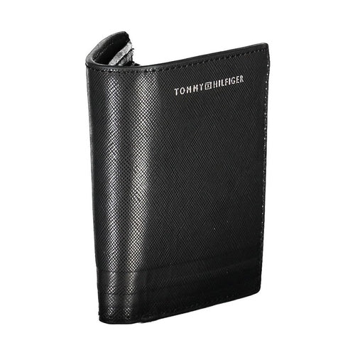 Tommy Hilfiger Black Leather Men Wallet