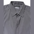 Dolce & Gabbana Black White Striped GOLD Formal Dress Shirt