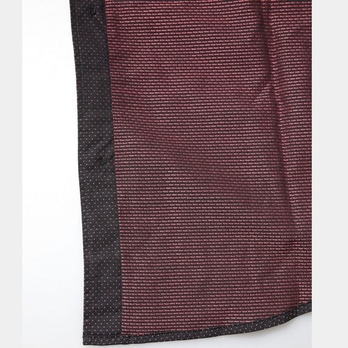Dolce & Gabbana Maroon Jacquard Cotton GOLD Men Dress Shirt
