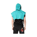 Dolce & Gabbana Green Cotton Hooded Men Sportswear Vest Sweater