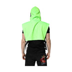 Dolce & Gabbana Green Polyester Hooded Sportswear Vest Sweater