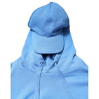 Dolce & Gabbana Blue Cotton Hooded Men Sportswear Vest Sweater