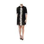 Dolce & Gabbana Black Floral Lace Embellished Mini Dress