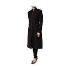 Dolce & Gabbana Black Wool Single Breasted Trench Coat Jacket