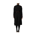 Dolce & Gabbana Black Wool Single Breasted Trench Coat Jacket