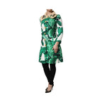 Dolce & Gabbana Multicolor Leaf Print Embellished Trenchcoat Jacket