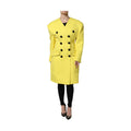 Dolce & Gabbana Yellow Double Breasted Trench Coat Jacket
