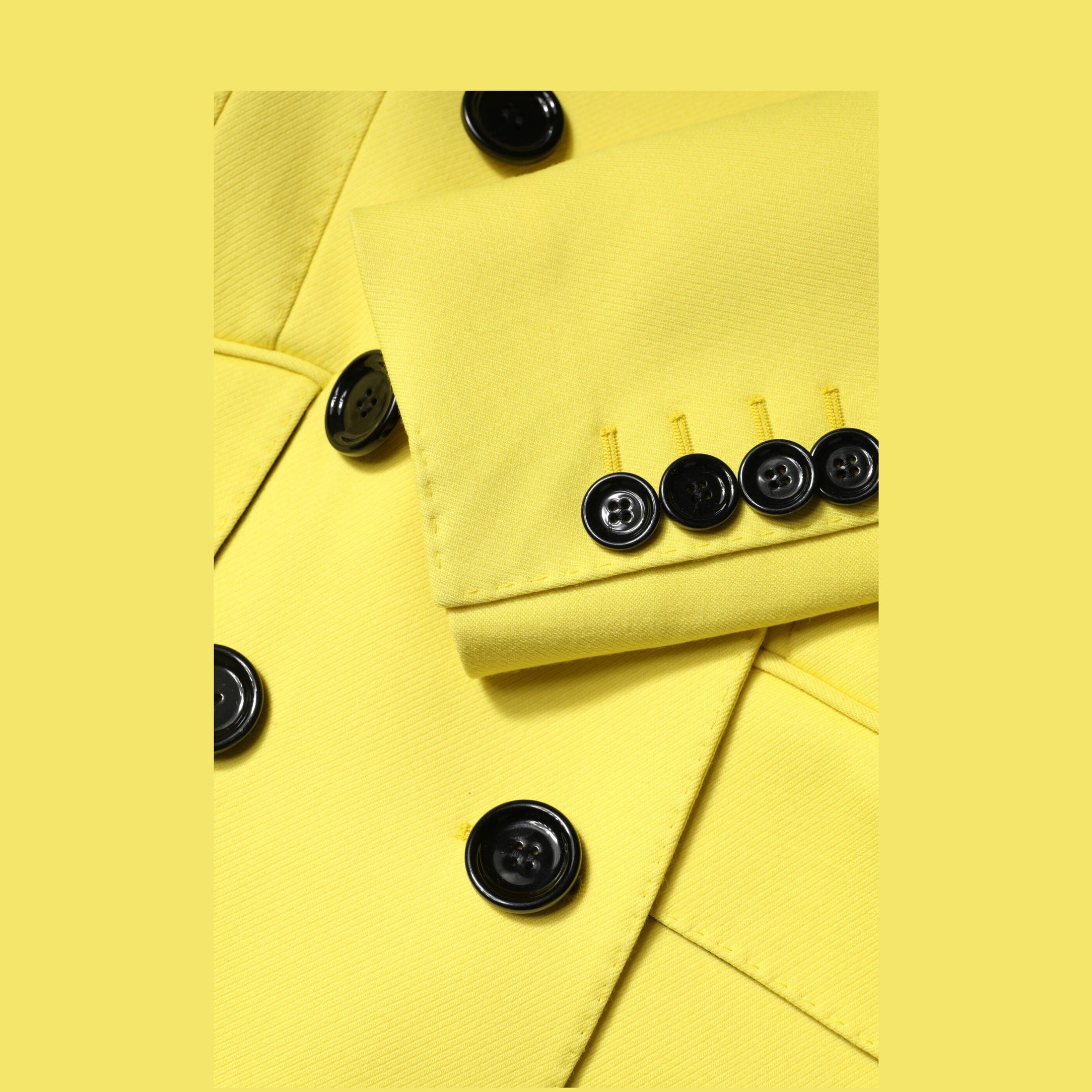 Dolce & Gabbana Yellow Double Breasted Trench Coat Jacket