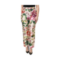 Multicolor Floral High Waist Straight Pants
