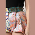 Dolce & Gabbana Multicolor High Waist Women Hot Pants Shorts