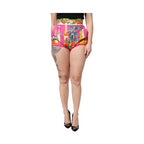 Dolce & Gabbana Pink Printed High Waist Hot Pants Shorts