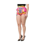 Dolce & Gabbana Pink Printed High Waist Hot Pants Shorts