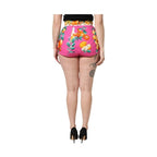 Dolce & Gabbana Pink Printed High Waist Hot Pants Shorts