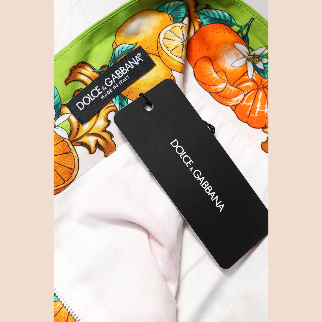 Dolce & Gabbana Pink Printed High Waist Hot Pants Shorts