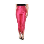 Dolce & Gabbana Pink Silk High Waist Tapered Pants
