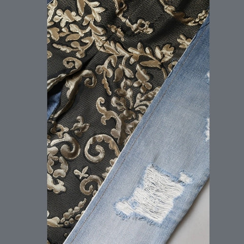 Dolce & Gabbana Multicolor Patchwork High Waist Denim Jeans