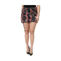Multicolor Plush High Waist Mini Skirt