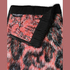Dolce & Gabbana Multicolor Plush High Waist Mini Skirt