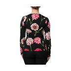 Dolce & Gabbana Black Floral Long Sleeve Women Blouse Top