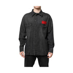 Dolce & Gabbana Gray Long Sleeves Button Down Denim Shirt