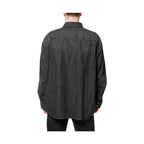 Dolce & Gabbana Gray Long Sleeves Button Down Denim Shirt