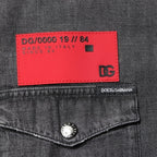 Dolce & Gabbana Gray Long Sleeves Button Down Denim Shirt