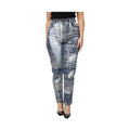 Dolce & Gabbana Blue Washed Print High Waist Denim Jeans
