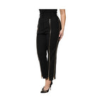 Dolce & Gabbana Black Wool High Waist Zipper Tapered Pants