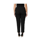 Dolce & Gabbana Black Wool High Waist Zipper Tapered Pants