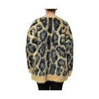 Dolce & Gabbana Multicolor Leopard Mohair Crew Neck Sweater