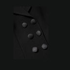 Dolce & Gabbana Black Wool Double Breasted Coat Jacket