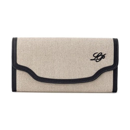 Loro Piana Beige Fabric And Leather Wallet