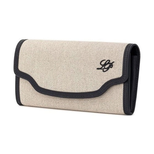Loro Piana Beige Fabric And Leather Wallet