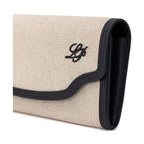 Loro Piana Beige Fabric And Leather Wallet