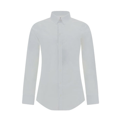 Dolce & Gabbana White Elastane Dress Shirt