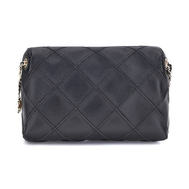 Tory Burch Black Calf Leather Bos Taurus Shoulder Bag