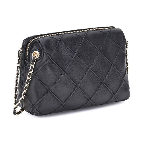 Tory Burch Black Calf Leather Bos Taurus Shoulder Bag