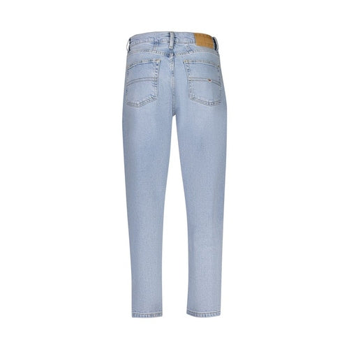 Tommy Hilfiger Azzurro Cotton Women's High-Waisted Jean