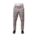 Dolce & Gabbana Multicolor Floral Jacquard Pants