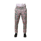 Dolce & Gabbana Multicolor Floral Jacquard Pants