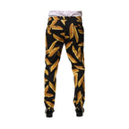 Dolce & Gabbana Black Pasta Print Tapered Men Pants